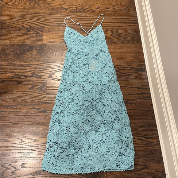 Scanlan Theodore crochet bralette dress pale blue - Picture 2 of 5